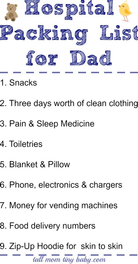 Overnight bag with clothes and toiletries. What Dad Needs to Pack for the Hospital Bag for Birth ...