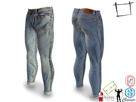 Second Life Marketplace Full Perm Mens Skinny Tight Dirty Jeans