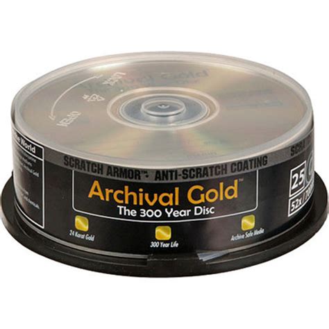 Delkin Devices Archival Gold Sa Cd R 25 Ddcd R Sa25 Spindle