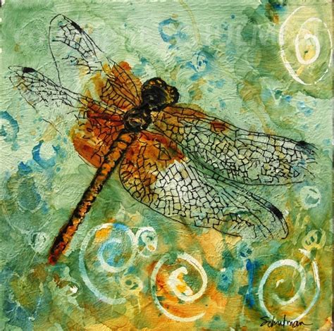 Abstract Dragonfly Art