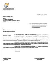 Total Imagen Modelo De Oficio De Donacion De Uniformes Deportivos