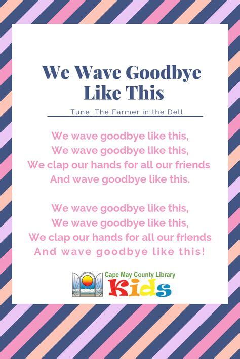 7 Best Goodbye Songs For Preschool Images In 2020 Kids Songs Songs