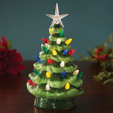 Ceramic Led Lighted Christmas Tree Bits And Pieces