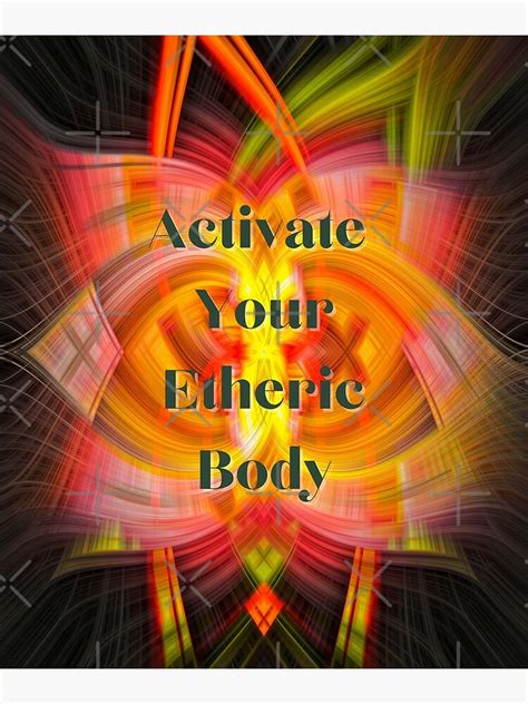 Activate Your Etheric Body Abstract Geometric Colors Poster By
