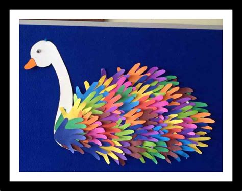 Handprint Swan Craft Idea For Kids Preschoolplanet