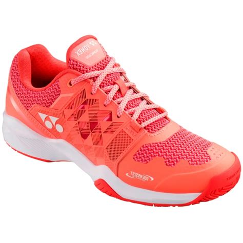 Yonex Womens Power Cushion Sonicage All Court Tennis Shoe Coral Pink