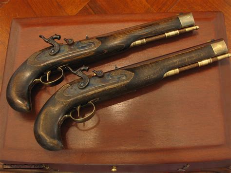 Replica Cal Ca Manton English Gentlemen S Dueling Pistol Cased Set