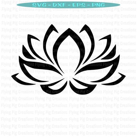 Lotus Svg Lotus Flower Svg Flower Svg Blooming Lotus Svg - Etsy | Lotus