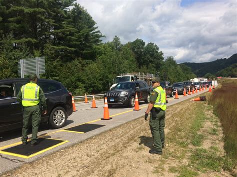 Border Patrol Conducts Checkpoint On I 89 In Lebanon New Hampshire