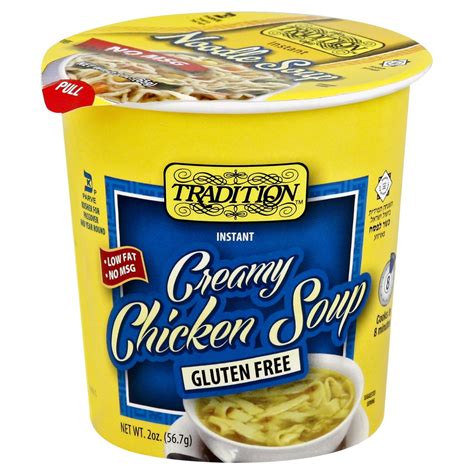 One thing i have really missed is the rich and creamy soups and casseroles that use cream of chicken as a base. Tradition Kosher Gluten Free Creamy Chicken Soup - Shop Soups & Chili at H-E-B