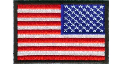 Reversed American Flag With Black Borders Patch Thecheapplace