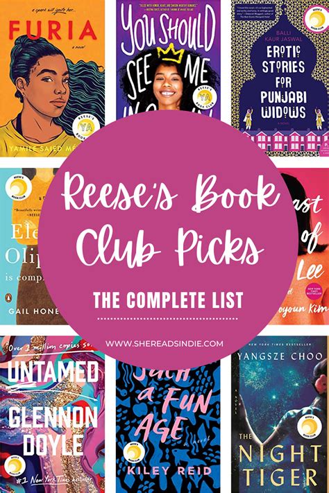 the complete list of reese s book club picks she reads indie in 2021 reese witherspoon book