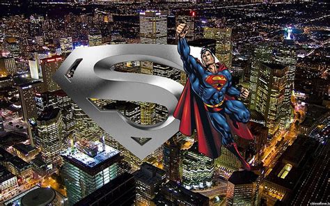 Superman Metropolis Comic City Superhero Dc Comis Hd Wallpaper