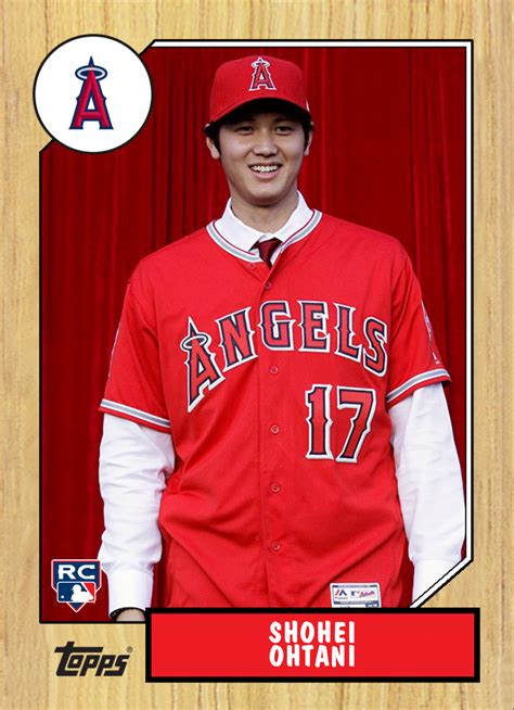 Shohei Ohtani Los Angeles Angels Of Anaheim Rc Baseball Design