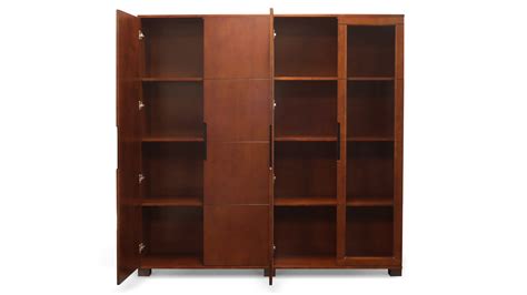 Great savings free delivery / collection on many items. Hayes Modern Executive Wall Unit with Glass Doors and ...
