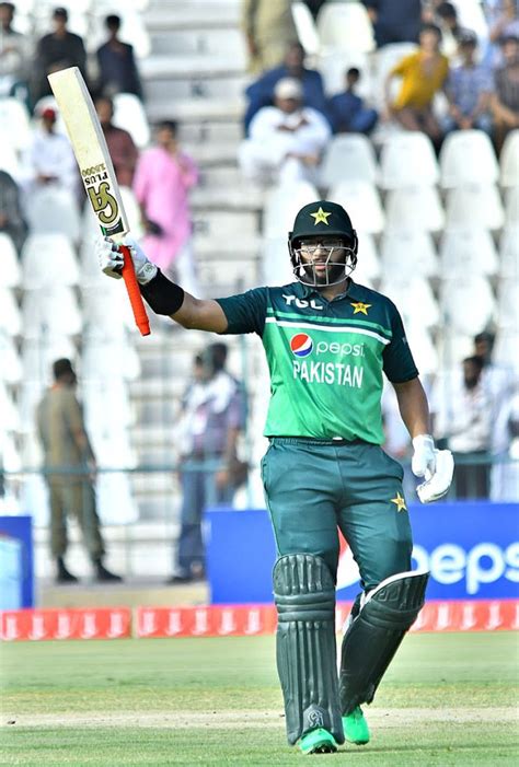 Pakistani Batsman Imam Ul Haq Celebrates After Scoring Half Century 50