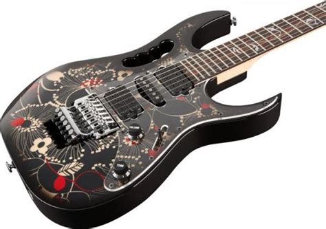 The guitar looks like it was barely played, with protective covering still on the transparent pickguard. Ibanez Steve Vai JEM77 FP2 Prestige Japan - floral pattern ...