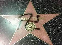 Donald Trump’s Hollywood Walk Of Fame Star Tagged With Swastika ...