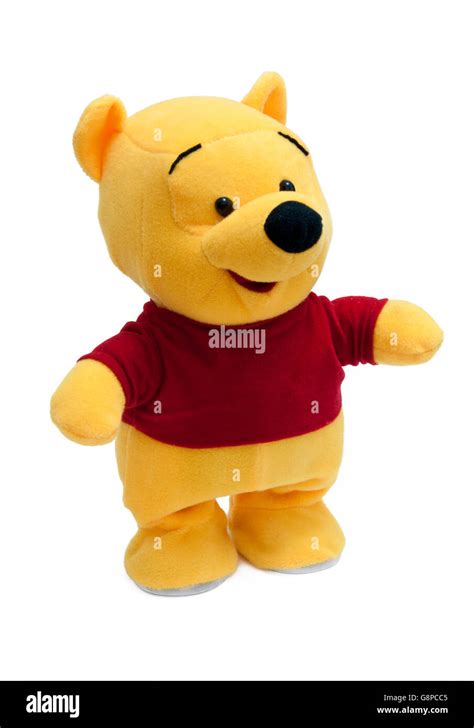 Yellow Teddy Bear Isolated On White Background Stock Photo Alamy