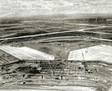 The Construction Of Tullamarine Airport In Melbourneaerial Photo Of