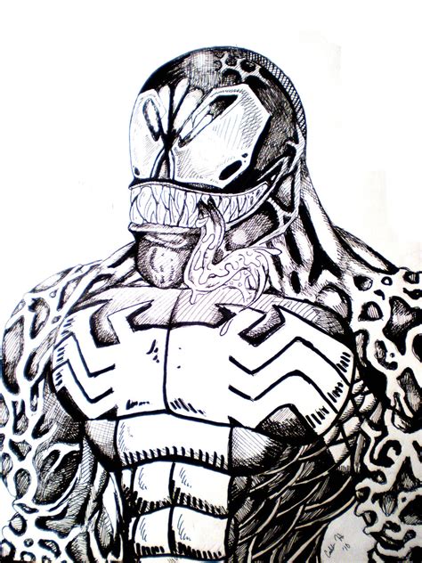 Https://tommynaija.com/coloring Page/realistic Venom Coloring Pages