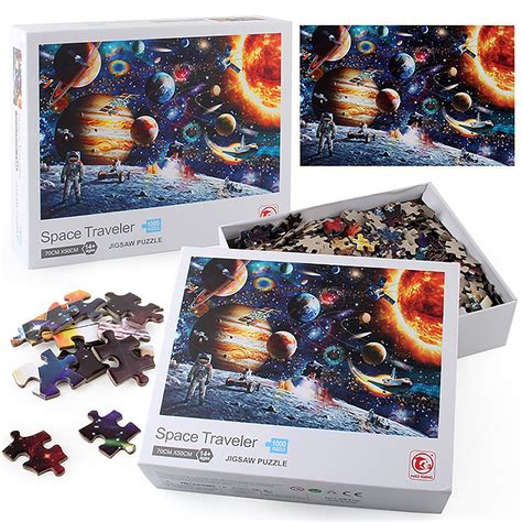 1000 Pieces Space Traveler Puzzle Gorgeous Universe Jigsaw Etsy