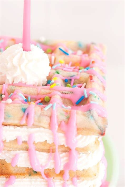 Waffle Birthday Cake Ideas Earnestine Toledo