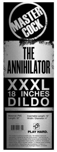 new the annihilator xxxl 18 inch huge dildo 9lb massive black penis sex toy 848518006349 ebay