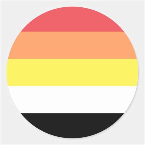 Akoisexual Akoiromantic Pride Flag Classic Round Sticker Au