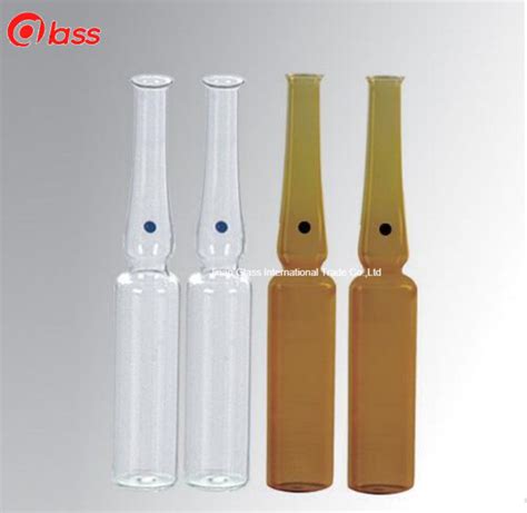 Type A B Pharmaceutical Borosilicate Clear Amber Glass Ampoule Manufacturer China Glass