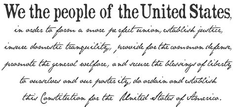 We The People Constitution Preamble 40 X 20 Stencil