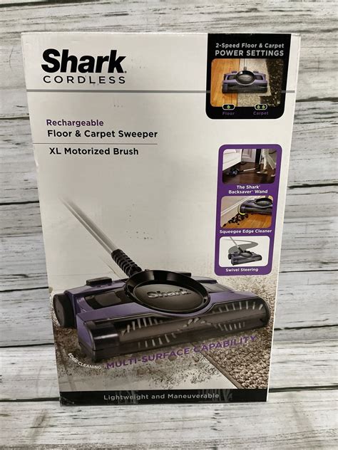 Shark 13 2 Speed Rechargeable Electric Cordless Floor Carpet Sweeper