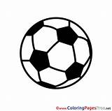 Ball Soccer Printable Colouring Coloring Sport Sheet Sheets Title sketch template