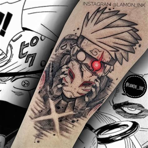 Kakashi Tattoo Naruto Anime Lamonink Anime Tattoos Pokemon Tattoo