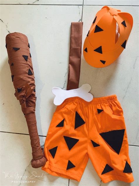 Diy Bam Bam Costume Flintstones Halloween Costumes Halloween Costume