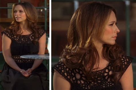 Ghost Whisperer Season Episode Black Midi Dress With Crochet