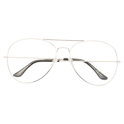 Classic 66mm Oversized Clear Aviator Glasses Cosmiceyewear
