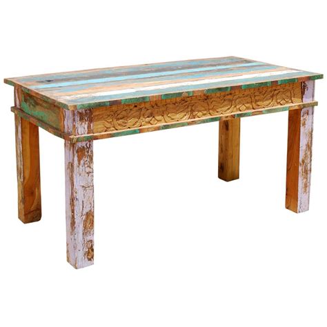 H.j wedoo modern dining table round dining table kitchen table for small spaces modern leisure coffee table with wood legs for kitchen dining room and living room, 31.5 l x 31.5 w x 29.33 h, white 4.7 out of 5 stars 15 Reclaimed Wood Rustic Dining Room Table Furniture