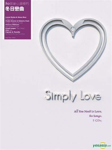 Yesasia Simply Love 5cd Cd Various Artists Warner Music Hong Kong