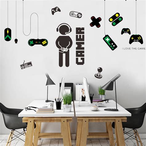 Gamer Stickers Room Decor Game Wall Stickers For Boys Game Room Gaming