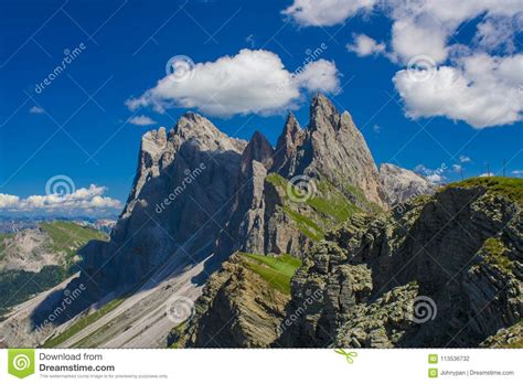 Alpine Mountain Peak In Italy Alps Stock Photo Image Of Beautiful