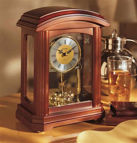 Bulova B1848 Nordale Mantel Clock The Clock Depot