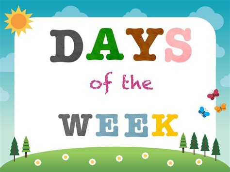 days   week  activities   kids  kindergarten