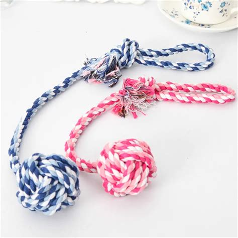 2018 Hot Selling Pet Dog Accessories Dogs Chew Toys Cotton Rope Ball