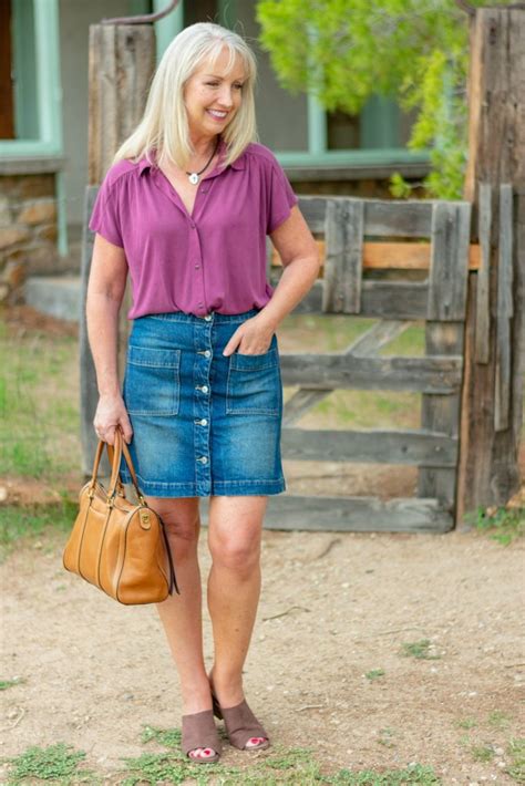 7 Ways To Style A Denim Skirt Dressed For My Day