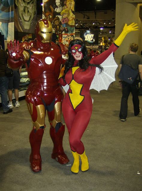 Spider Woman And Iron Man This Was Indeed A Dude In A