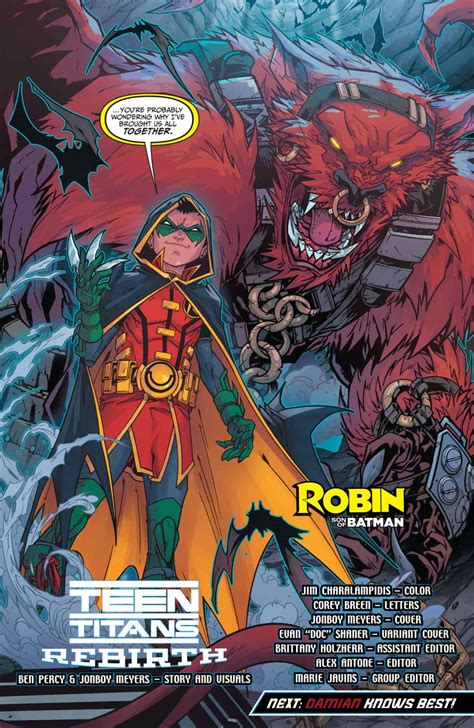 Dc Comics Rebirth Spoilers And Review Dc Rebirths Teen Titans Rebirth