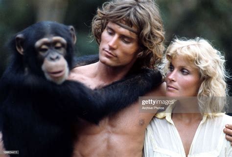 Chimpanzee Miles Okeeffe And Bo Derek Together In A Scene From The