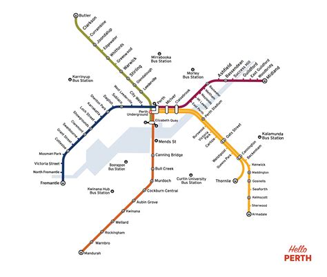 Perth Train Station Map