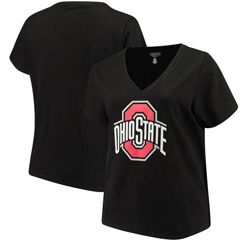 Profile Varsity Ohio State Buckeyes Womens Plus Size Primary Logo V